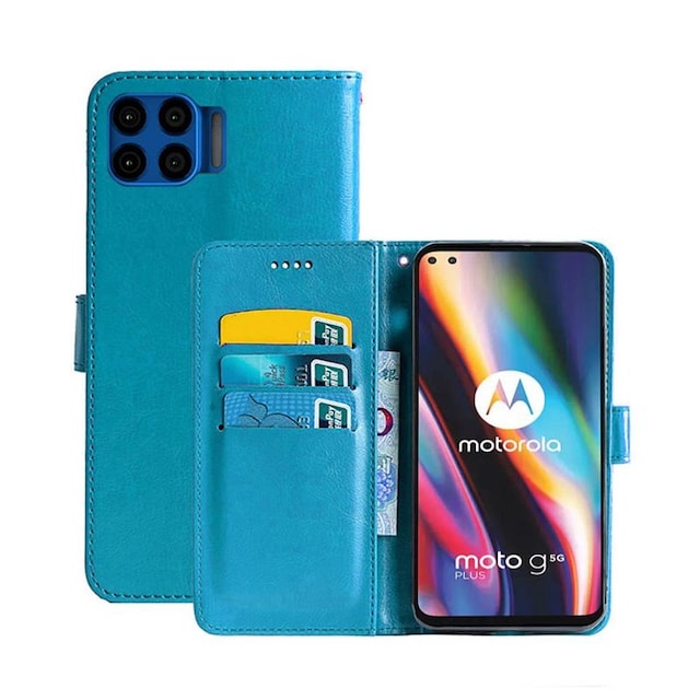 Wallet Cover 3-kort Motorola Moto G 5G Plus  - Lyseblå