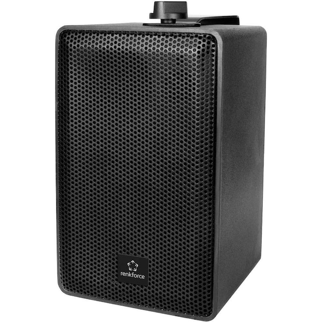 Renkforce RL100W BK Reolhøjttaler Sort 100 W 90 Hz -