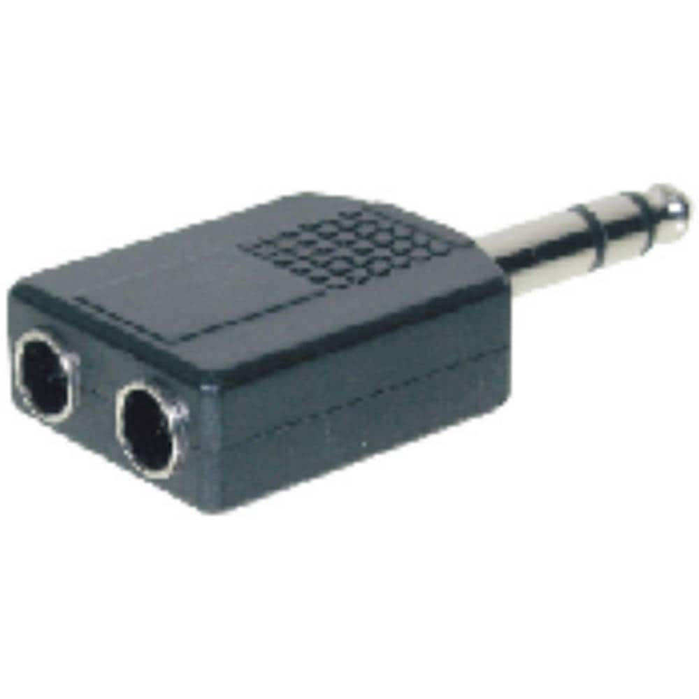 TRU COMPONENTS Jack-adapter Jackstik 6,3 mm - Jacktilslutning 6,3 mm Stereo  Poltal:3 1 stk | Elgiganten