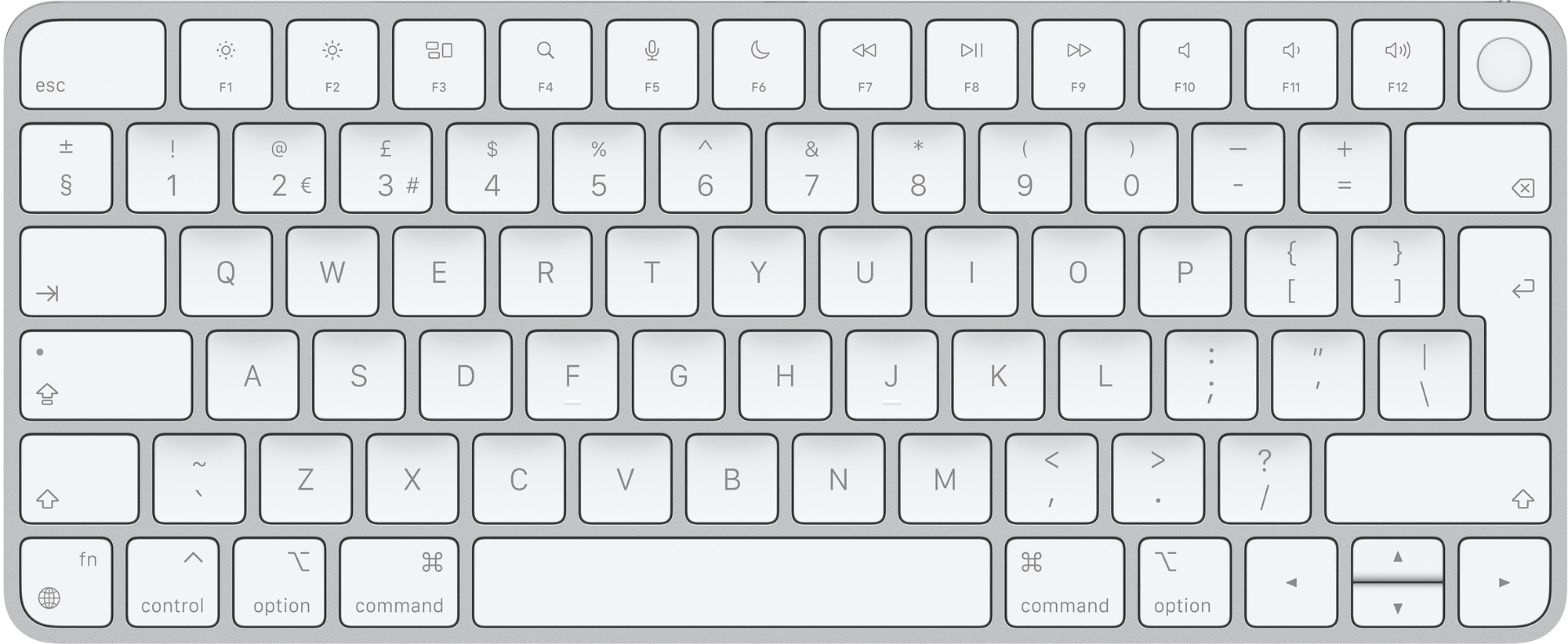 Apple Magic Keyboard med Touch ID (norsk layout) | Elgiganten