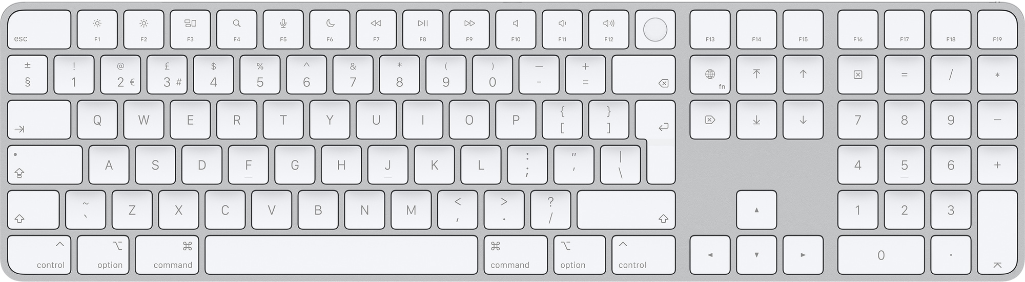 Apple Magic Keyboard med Touch ID og Numpad (dansk layout) | Elgiganten
