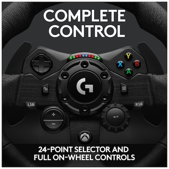 Logitech G923 racerrat og pedaler til PC og Xbox | Elgiganten