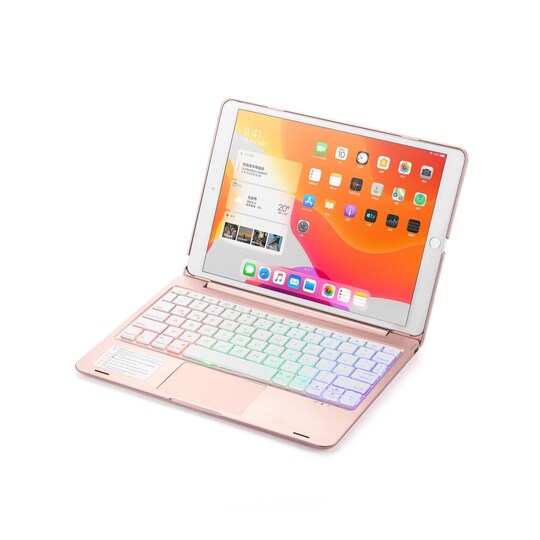 iPad 10.2 "/10.5" taske med Bluetooth-tastatur Pink | Elgiganten
