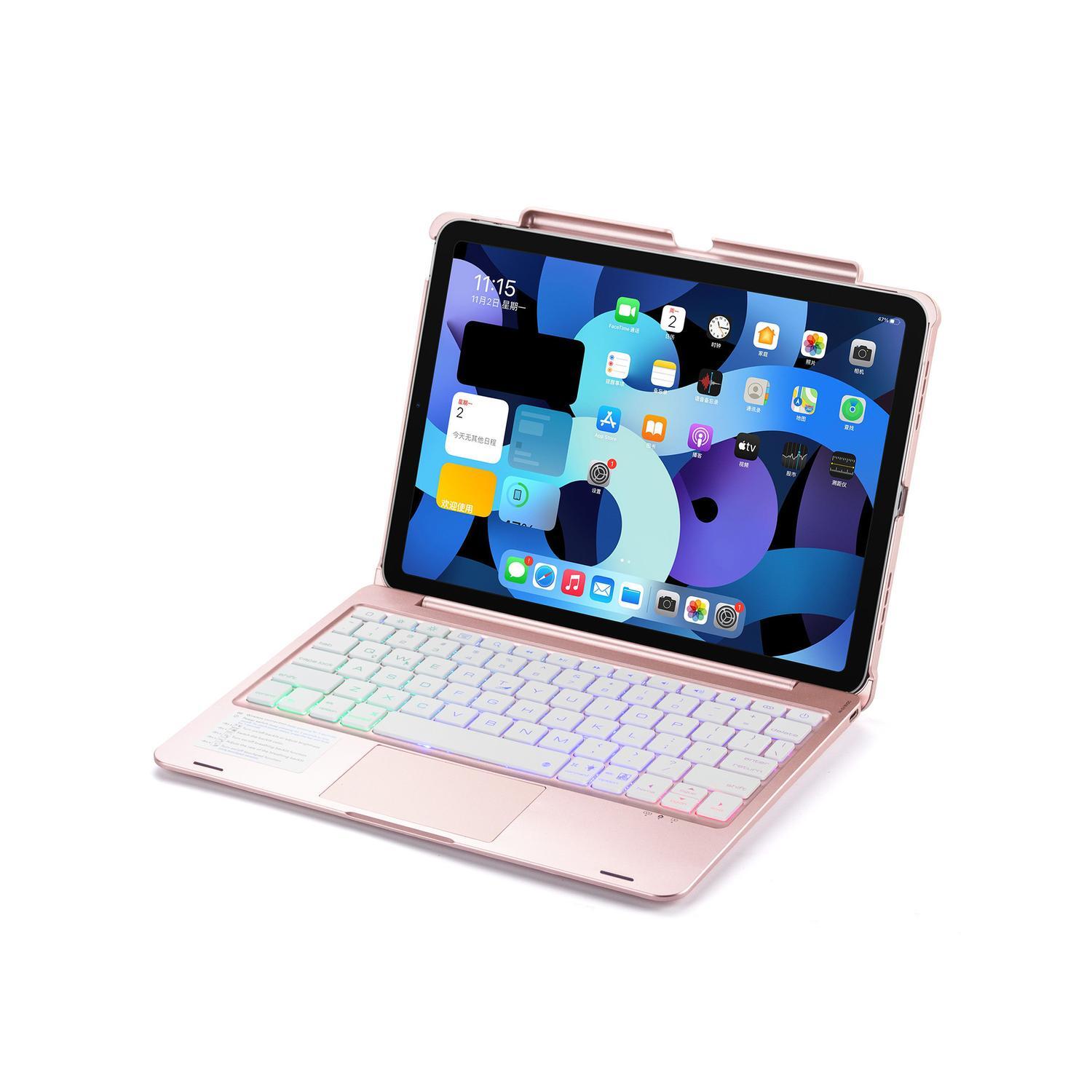iPad Air 4 10.9 "/ iPad Pro 11" Bluetooth-tastatur med etui / cover pink |  Elgiganten
