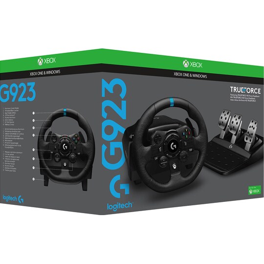 Logitech G923 racerrat og pedaler til PC og Xbox | Elgiganten