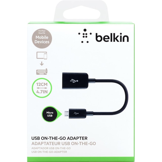 Belkin On-the-Go Micro USB-til-USB-A-adapter