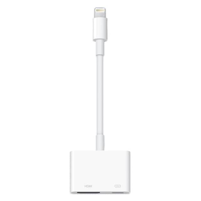Apple, adapter, HDMI til lyn, hvid
