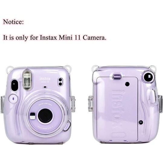 Instax Mini 11 kamerataske gennemsigtig