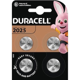 Duracell CR2025 batteripakke DUR20164P (4 stk)