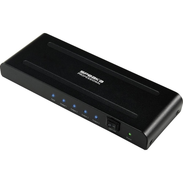 SpeaKa Professional SP-9022352 HDMI-splitter 1 stk