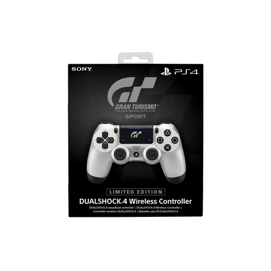 PS4 DualShock 4 controller: Gran Turismo Sport (sølv) | Elgiganten