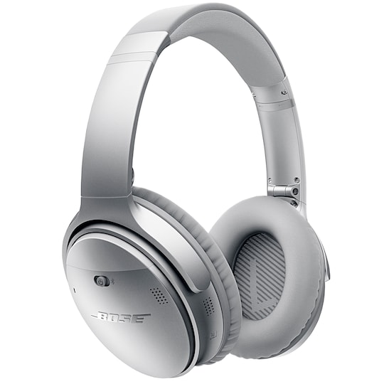 Bose QuietComfort 35 QC35 around-ear hovedtelefoner - sølv | Elgiganten