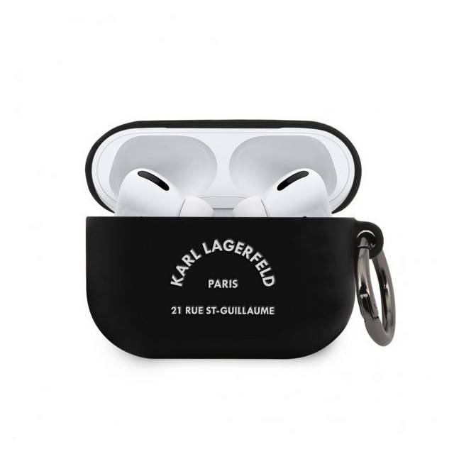 Karl Lagerfeld AirPods Pro Cover Rue St Guillaume Sort