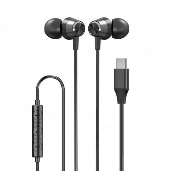 XQISIT Høretelefoner In-Ear Headset USB-C Sort Elgiganten