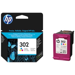 HP blækpatron 302 Cyan Magenta Gul