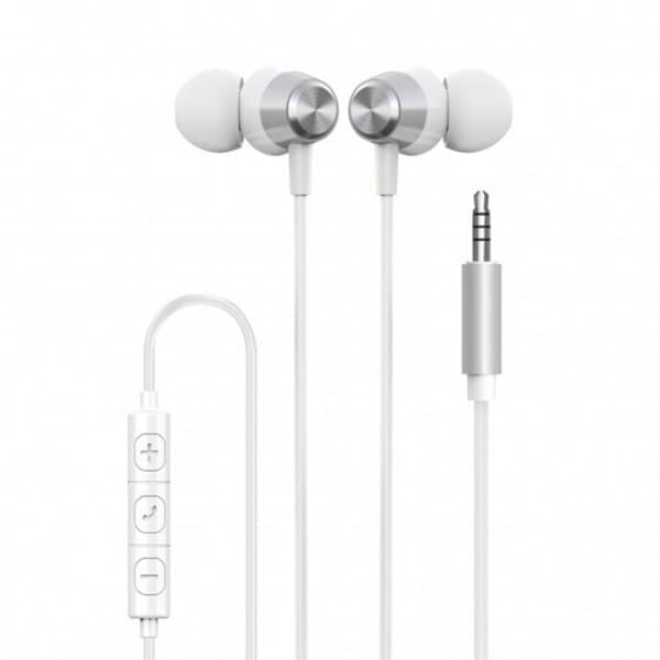 Høretelefoner In-Ear Headset 3.5mm Hvid | Elgiganten