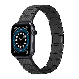 Pitaka Apple Watch 42/44/45mm/Apple Watch Ultra Armbånd Carbon Fiber Watch Band Retro