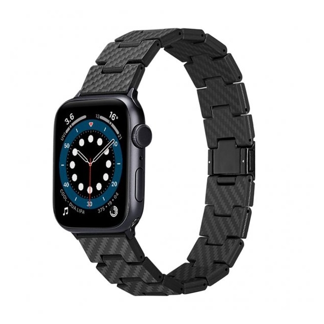 Pitaka Apple Watch 42/44/45mm/Apple Watch Ultra Armbånd Carbon Fiber Watch Band Retro