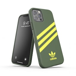 Adidas iPhone 12/iPhone 12 Pro Cover Moulded Case PU Wild Pine/Acid Yellow