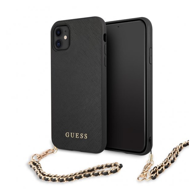 Guess iPhone 11 Cover Saffiano Chain Sort