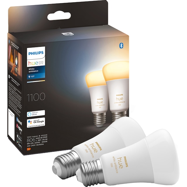 Philips Hue WA 8W A60 E27 2-pak