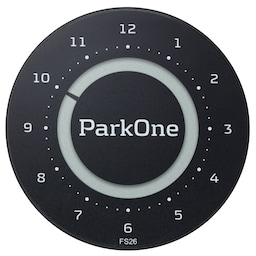 ParkOne 2 parkeringsskive - kulstof sort