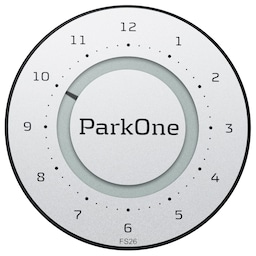 ParkOne 2 parkeringsskive - titanium sølv