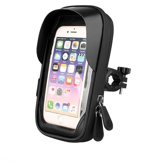 Mobiltaske / mobilholder til cykel vandtæt Sort | Elgiganten