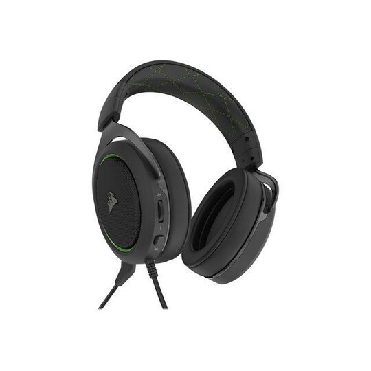 Corsair PRO STEREO Gaming Headset HS50 Indbygget mikrofon, Grøn, Over-Ear |  Elgiganten