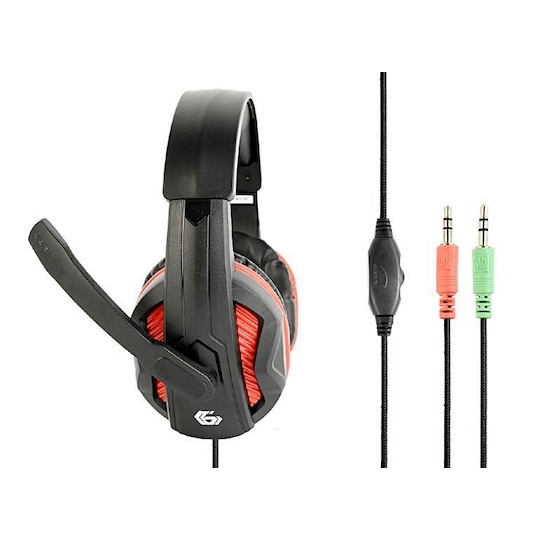 Gembird Gaming-headset, 3,5 mm stik, GHS-03, Sort, Indbygget mikrofon,  Kablet | Elgiganten