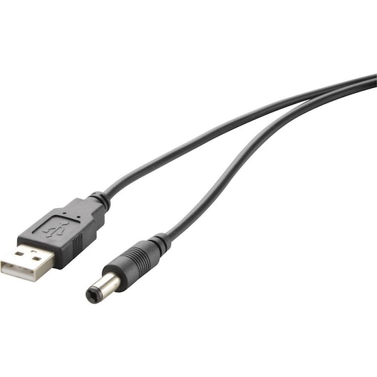 Slik Milepæl Tegn et billede Renkforce USB-strømkabel USB 2.0 USB-A-hanstik, DC stik | Elgiganten
