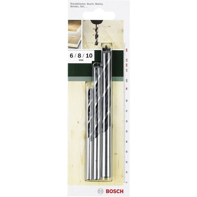 Bosch Accessories 2609255308 Træ-spiralbor-sæt 3 dele 6