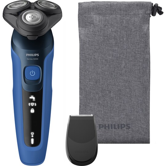 Philips Series 5000 barbermaskine S546618 (sort/blå) | Elgiganten