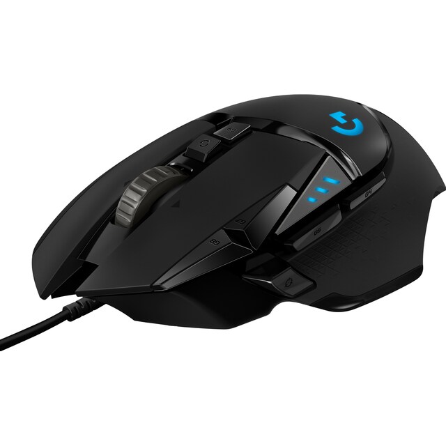 Logitech G502 Hero USB gaming mus (sort)