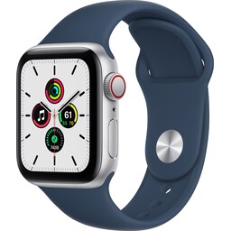 Apple Watch SE 40 mm LTE (Silver Alu/Abyss Blue sportsbånd)