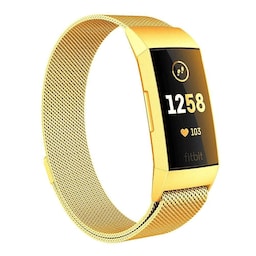 SKALO Milanese Loop til Fitbit Charge 3/4 - Guld