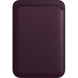 iPhone lædercover med MagSafe (dark cherry)