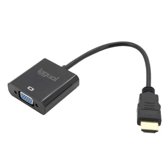 HDMI-kabel iggual IGG317303 WUXGA Sort