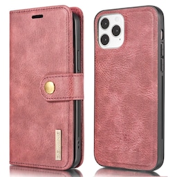 DG.MING til iPhone 13 Mini stilfuld tegnebog taske - rød