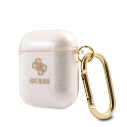 Guess AirPods (1/2) Cover Glitter Case Guld