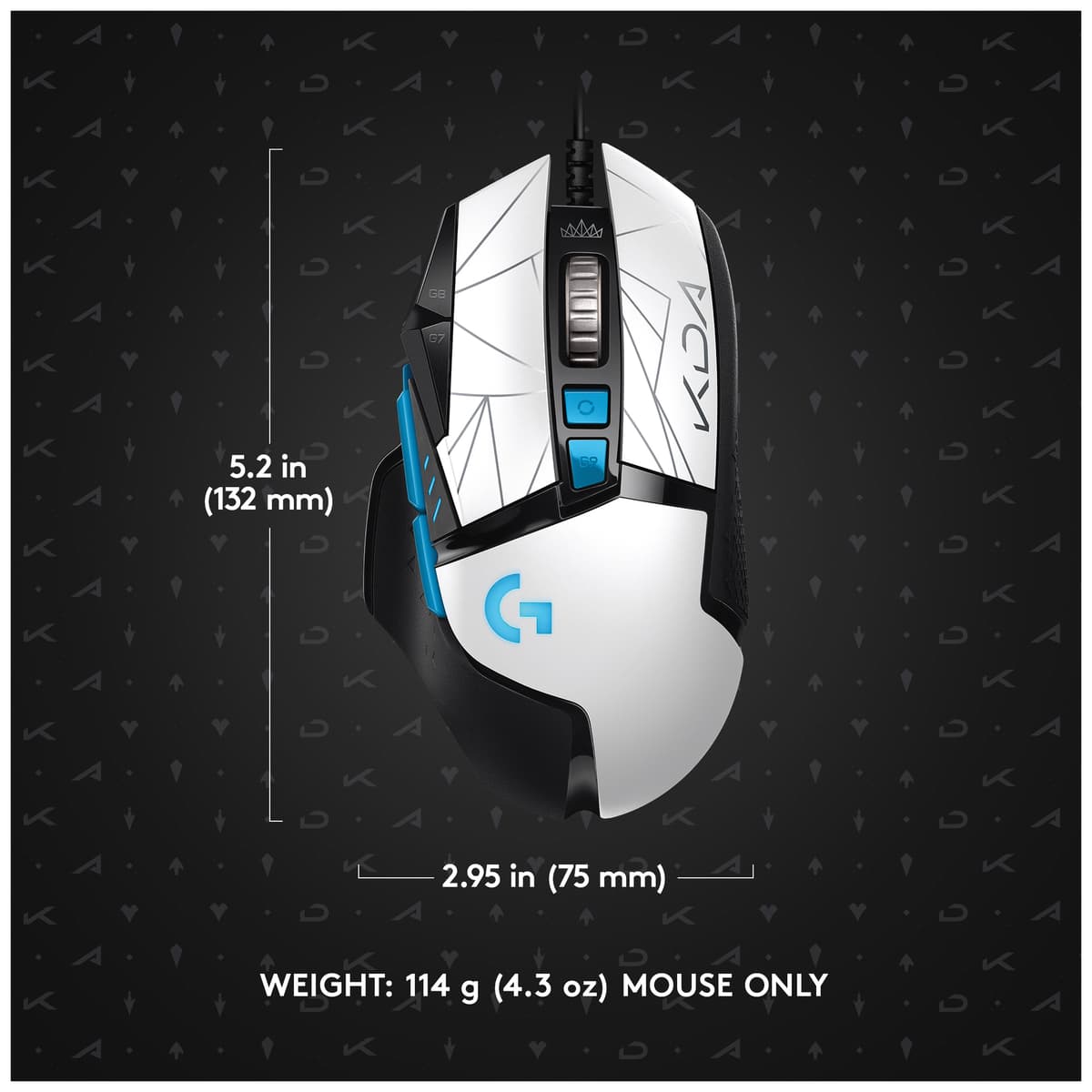 Logitech G502 Hero LoL K/DA USB gaming mus