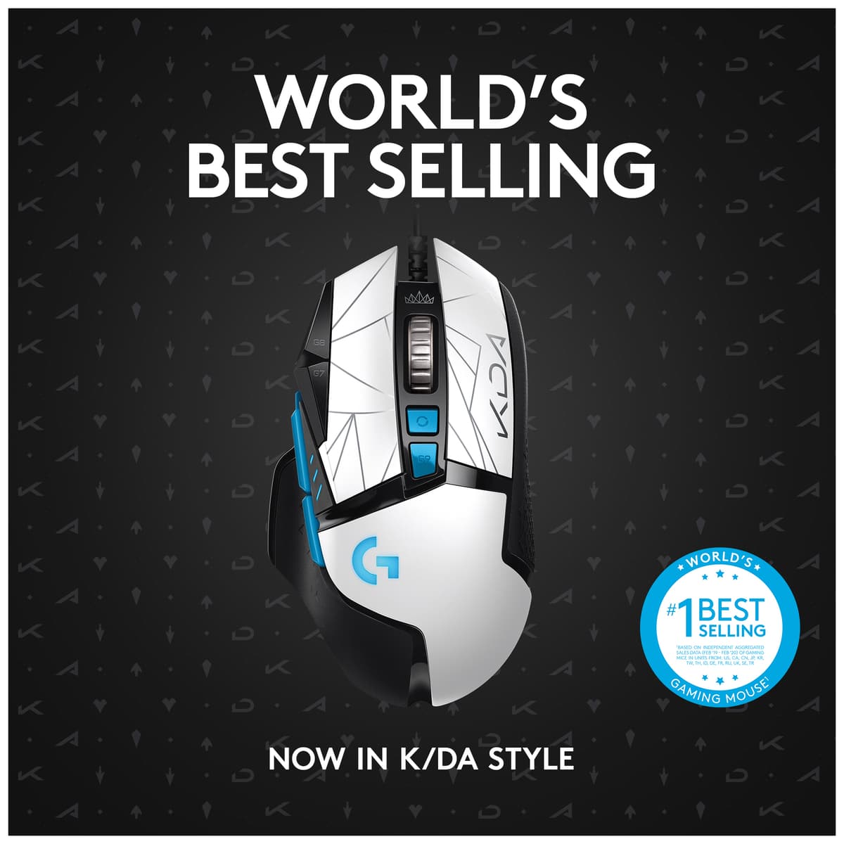 Logitech G502 Hero LoL K/DA USB gaming mus