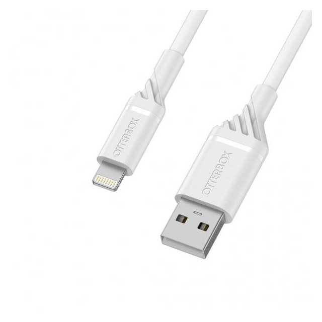 Kabel USB-A/Lightning 1 m Hvid