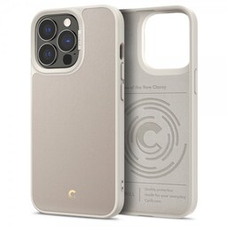 iPhone 13 Pro Cover Leather Brick Cream