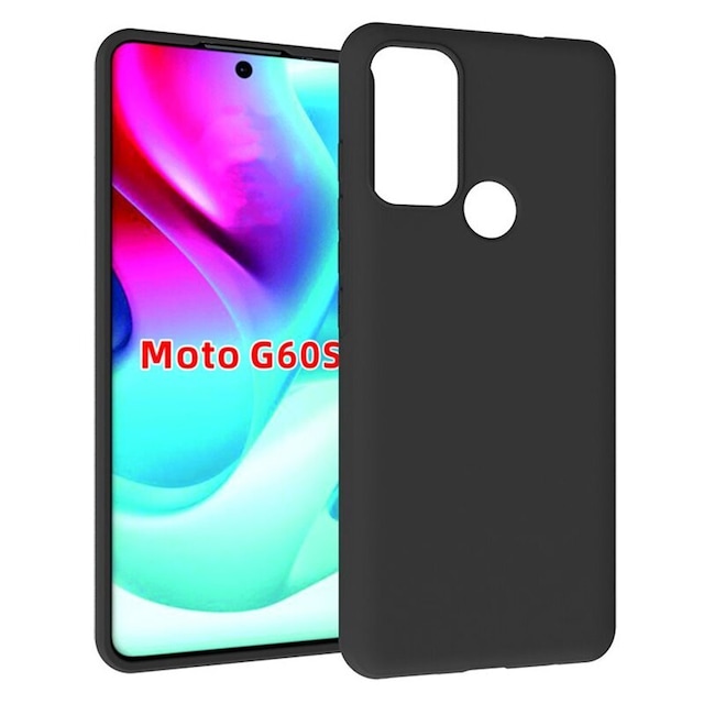 Silikone cover Motorola Moto G60S - Sort