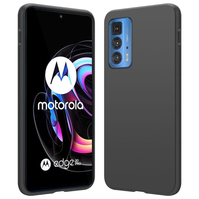 Silikone cover Motorola Edge 20 Pro - Sort
