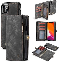 Multi Wallet CaseMe 11-kort Apple iPhone 13  - Sort / Grå