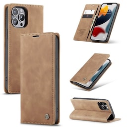 CaseMe Smart FlipCase Apple iPhone 13 Pro  - brun