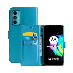 Wallet Cover 3-kort Motorola Edge 20  - Lyseblå