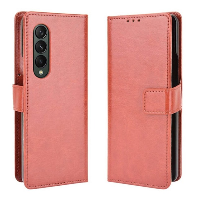 Wallet Cover 1-kort Samsung Galaxy Z Fold 3  - brun